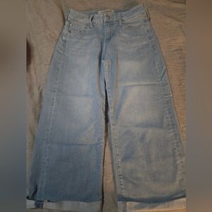 Liverpool Jeans Company Light Blue Flare Capris